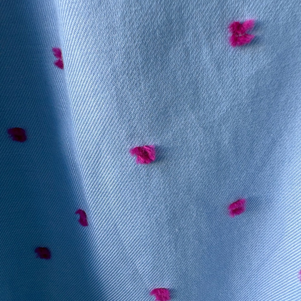 Croft & Barrow 3X Long Sleeve Popover Top Blue NWT Casual Office Ruffle Neck - Picture 5 of 13